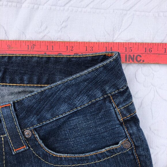 VTG Bebe Jeans Logo Size 27 Flared Leg Rhinestone Bling Y2k Made in the USA - Picture 5 of 7